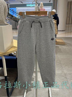 Elandkids衣恋童装专柜正品25年春款男童加绒束脚卫裤EKTMF1103K
