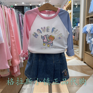 女童卡通休闲T恤PCLAE2451O 24年夏新款 专柜正品 PawinPaw童装