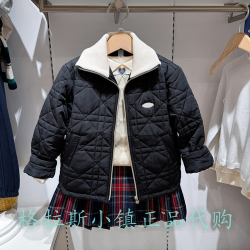 Polowalk童装冬女童翻领棉服外套