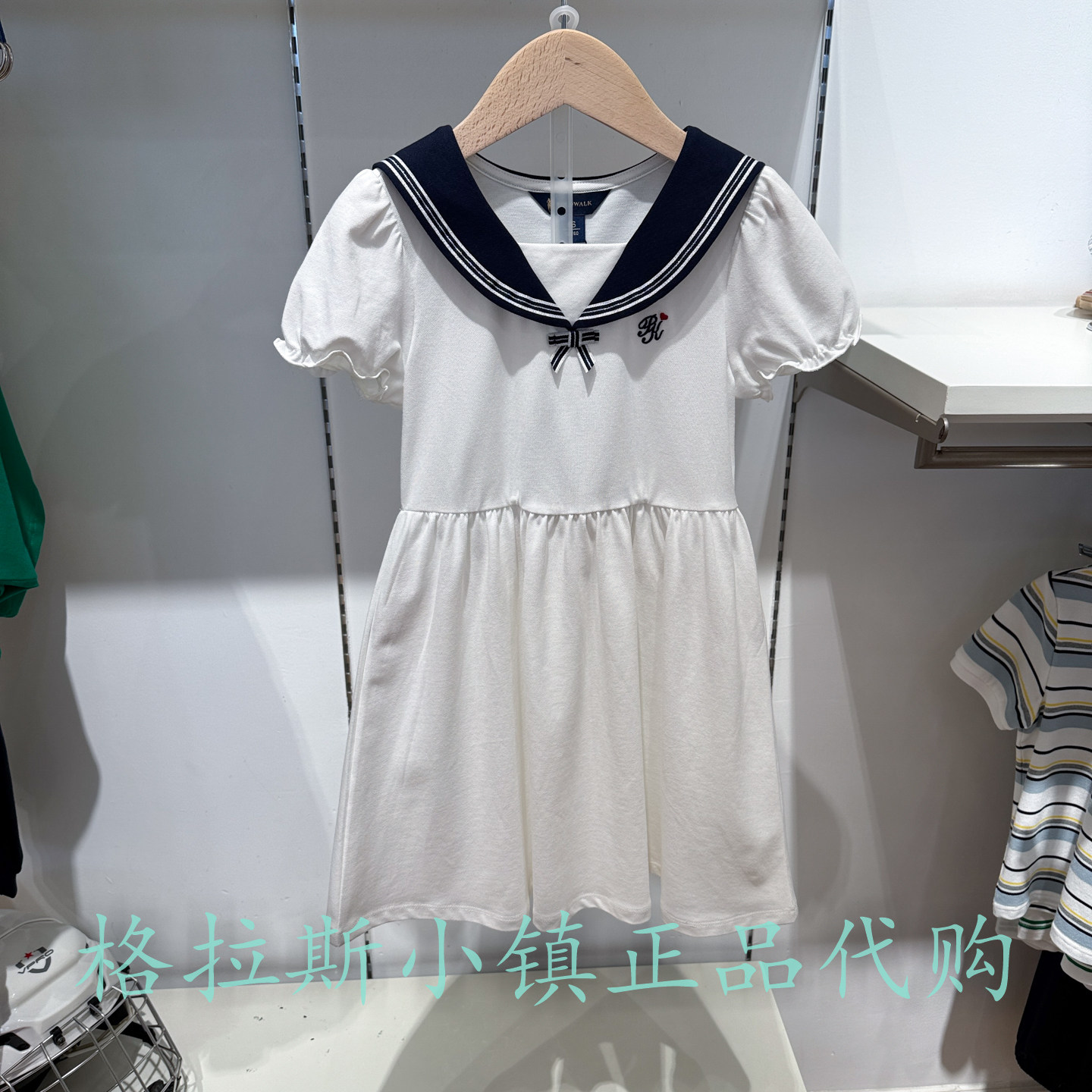 Polo walk KIDS童装专柜正品26夏款女童海军风连衣裙BVTW526A0041