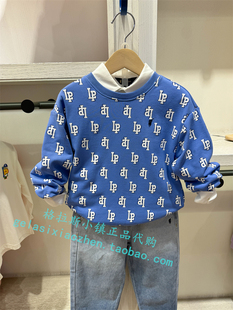 童装 Polo KIDS正品 24年春新款 walk 男童字母印花卫衣B5JW412A0161