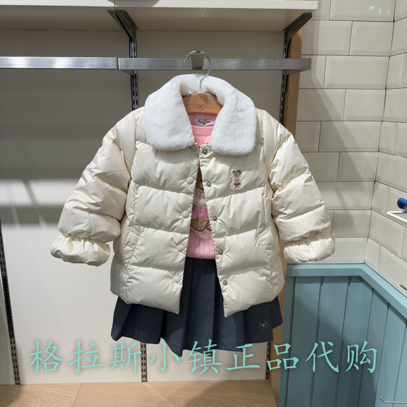 PawinPaw童装正品冬款女童羽绒服