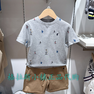 专柜正品 26年夏男童圆领休闲T恤BVTW622F1062 KIDS童装 Polowalk