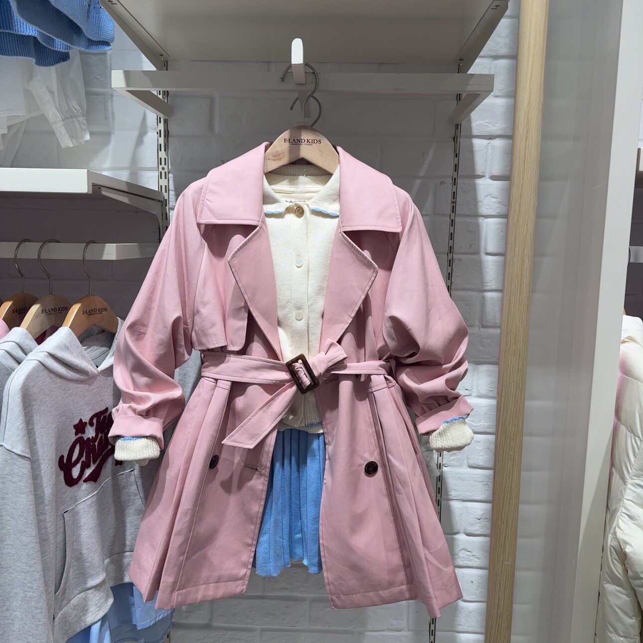衣恋童装正品24秋冬女童防水风衣
