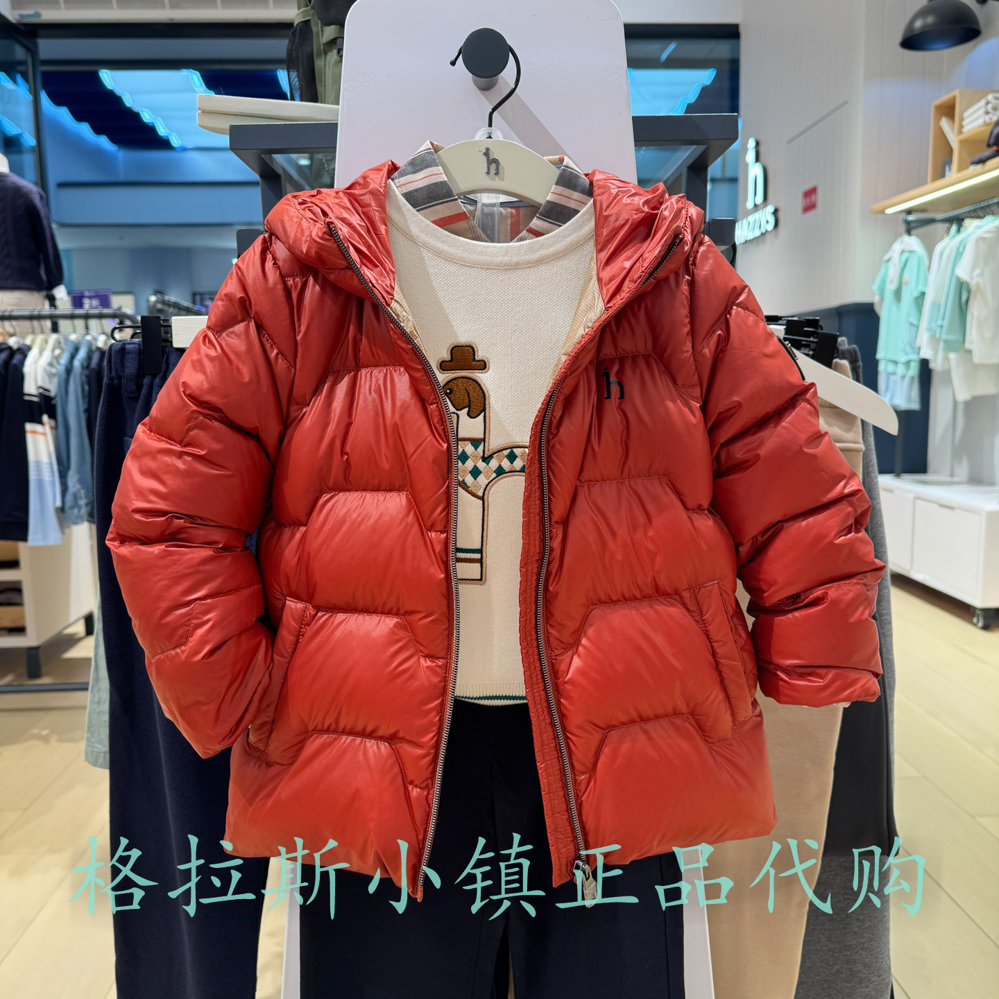 90%鹅绒哈吉斯童装冬儿童羽绒服