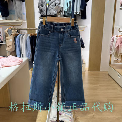 TeenieWeenie正品女童加绒牛仔裤