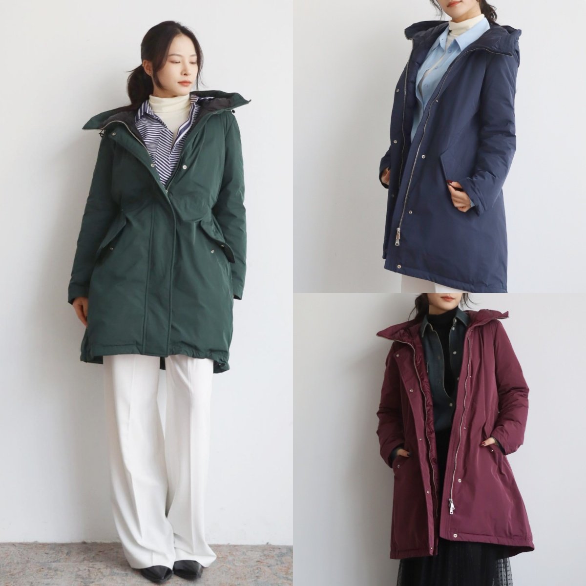 意大利奢AD 锁住温度 防风大帽子收腰显瘦中长款派克服羽绒服外套,女装/女士精品,羽绒服,淘宝优惠券,粉丝福利购,淘宝优惠卷