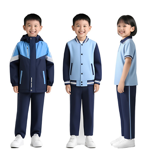江西南昌市小学生统一校服现货冬款冲锋衣班服长裤套装春秋款长袖