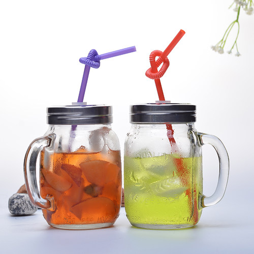 带把手带把手玻璃罐便携杯