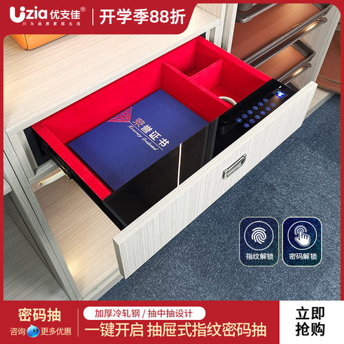 隐藏智能抽屉式密码指纹触屏衣柜