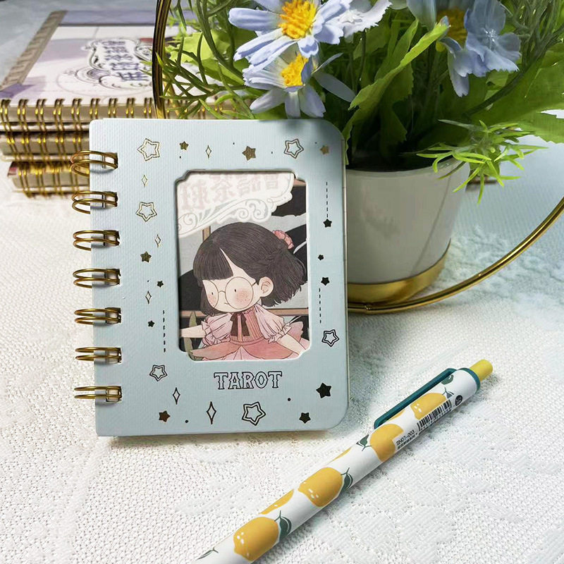 三年二班新款麻球茶话会-a7镂空线圈本-侧翻横纹新款活页卡通可爱