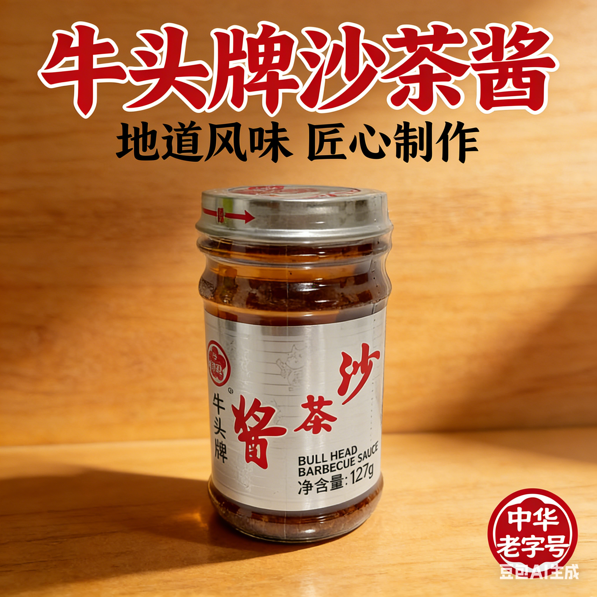 港版进口牛头牌沙茶酱127g炒河粉炒菜火锅调味酱料潮汕闽南特色