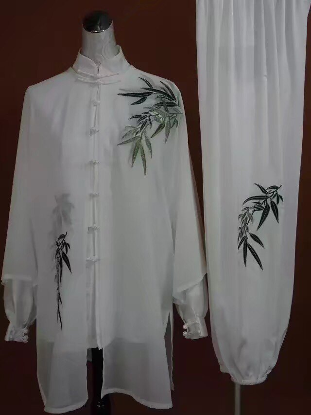 神韵正品特价高档复合真丝精美刺绣太极服披纱 武术服披纱