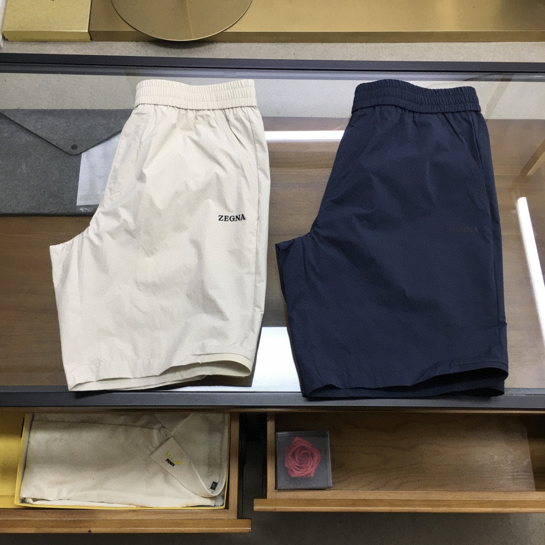 KITON时尚男士松紧腰速干运动短裤夏季老钱风透气百搭直筒休闲裤