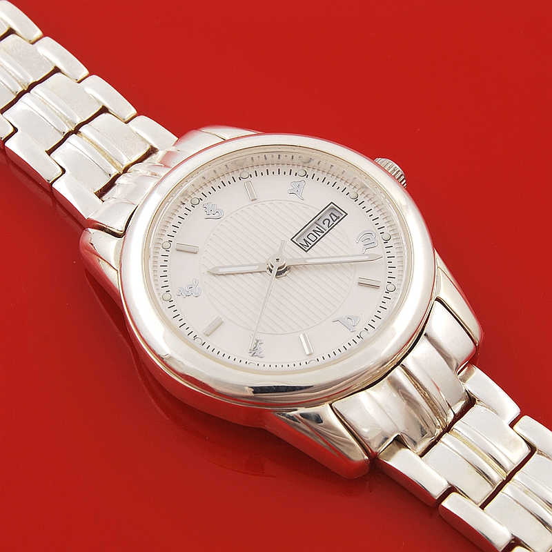 纯银六字真言心经女款腕表