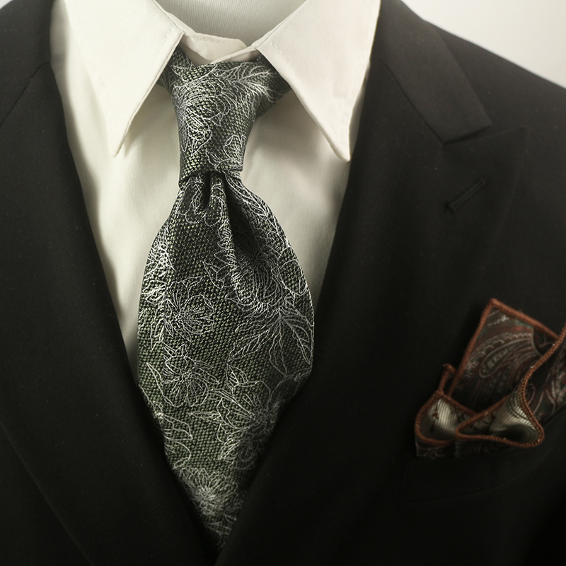 色织涤纶商务休闲花纹领带