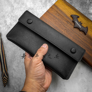 手工双手机收纳包两部手机包轻薄手拿包便携男女款防摔皮套保护套