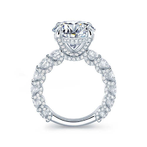 Zbird四爪结婚求婚钻石戒指