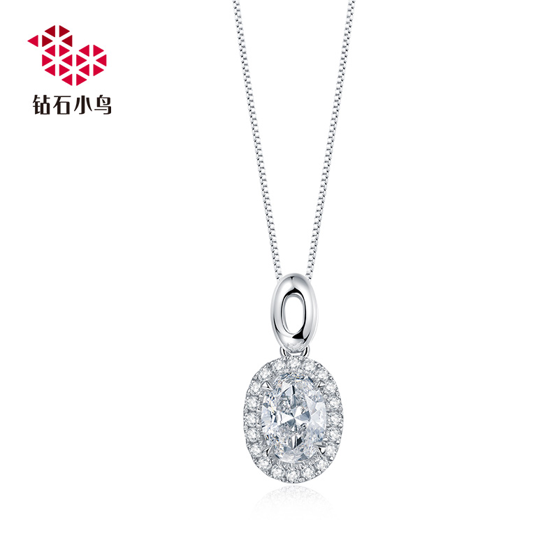 Zbird/×êʯСÄñ18K½ð×êʯµõ×¹ÍÐ- ÉúÉú²»Ï¢-ÍÖÔ²ÐÎ×êµõ×¹Íв»º¬Á´