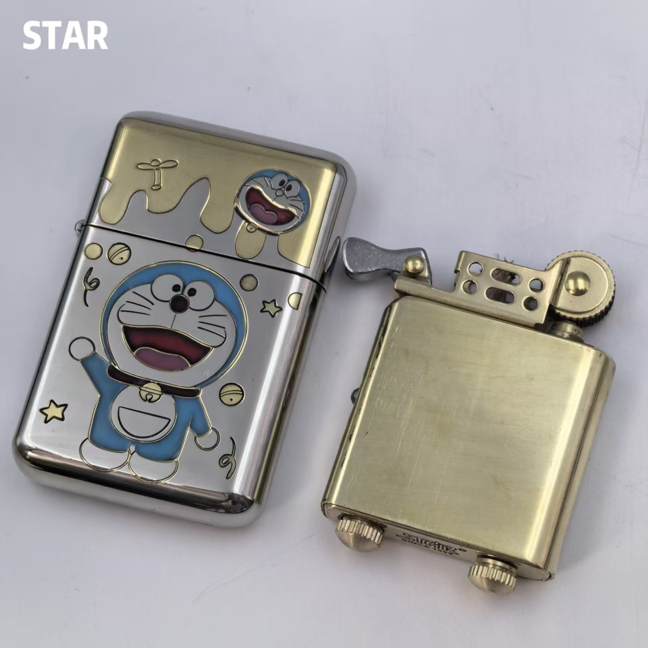 STAR恒星S16哆啦A梦联名款夜光煤油打火机防风煤油火机送男友