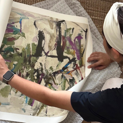 博主同款~法国进口抽象艺术挂画