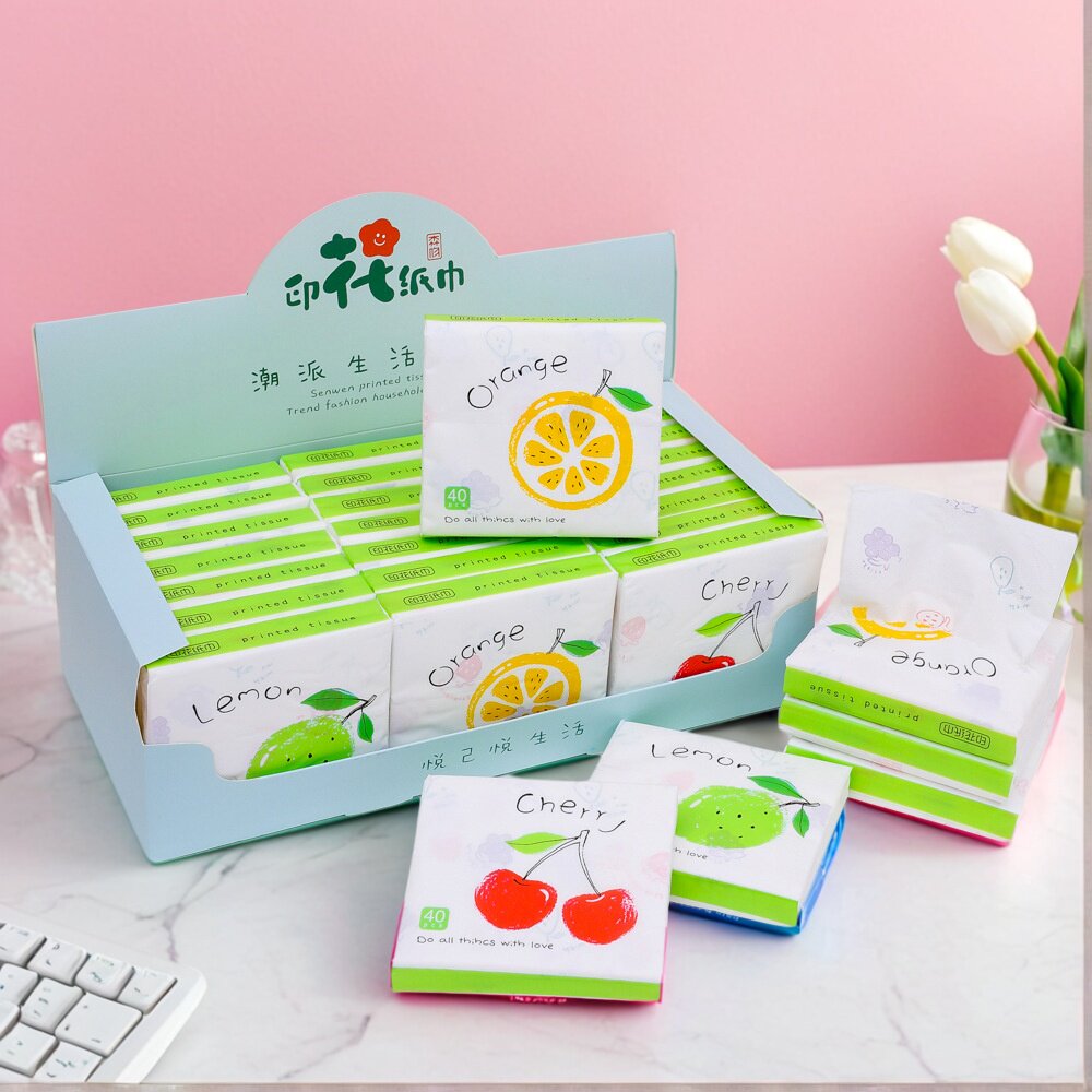 印花手帕纸有图案纸巾小包抽纸便携式儿童上学随身餐巾纸户外纸抽