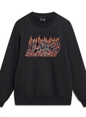 李宁2023秋冬Hackett联名系列男女同款加绒保暖宽松套头卫AWDT949