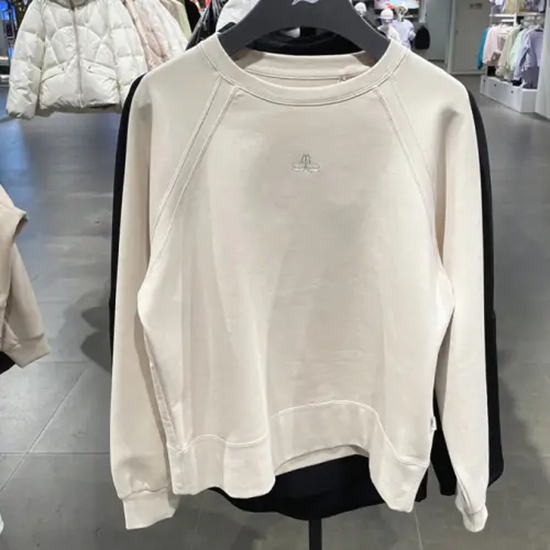 李宁女子宽松运动圆领卫衣套头衫