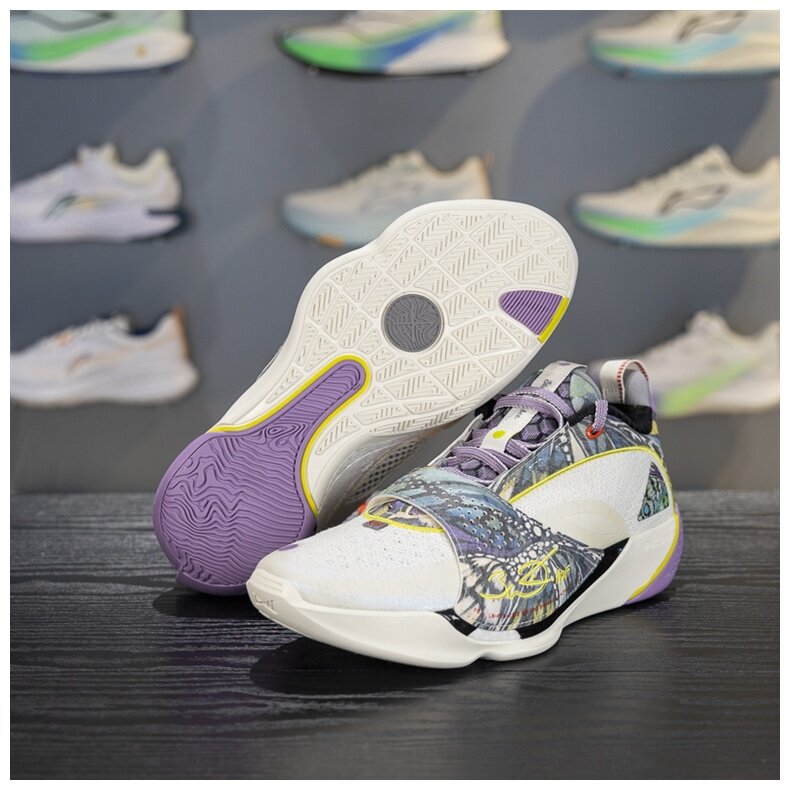 李宁韦德全城13 ENCORE篮球鞋男子轻量高回弹专业比赛鞋ABAV043