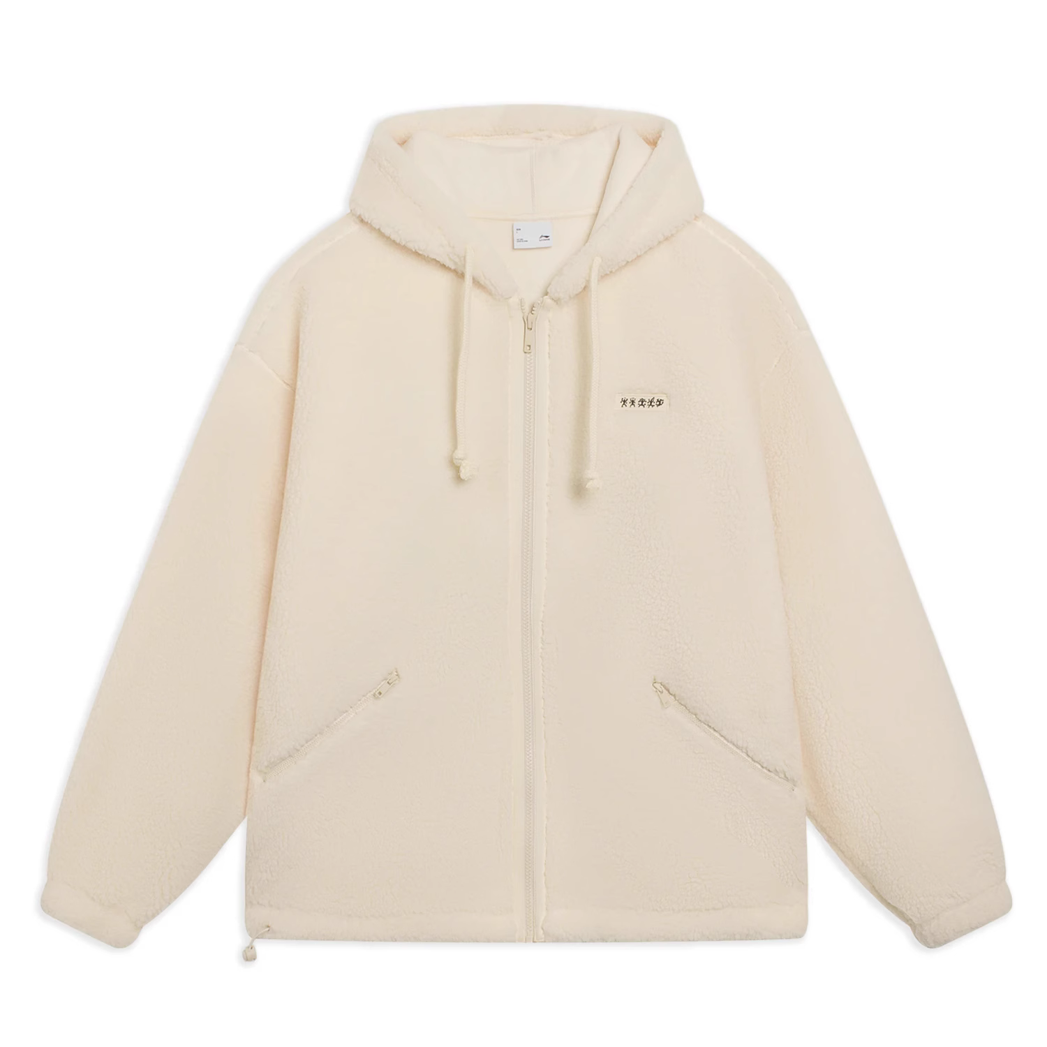 李宁长乐未央加绒针织运动服外套