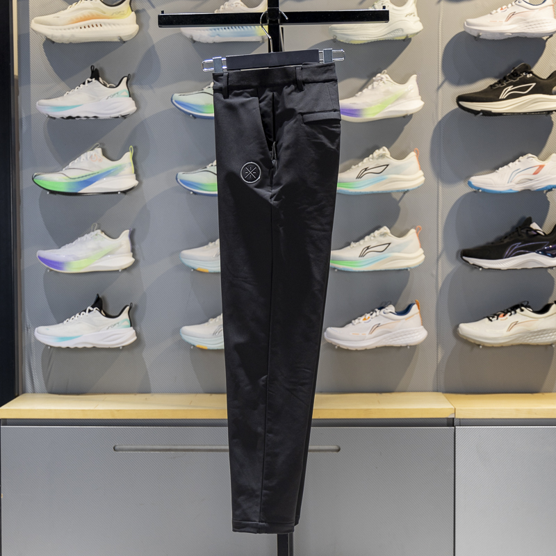 李宁直筒男子加绒保暖运动长裤