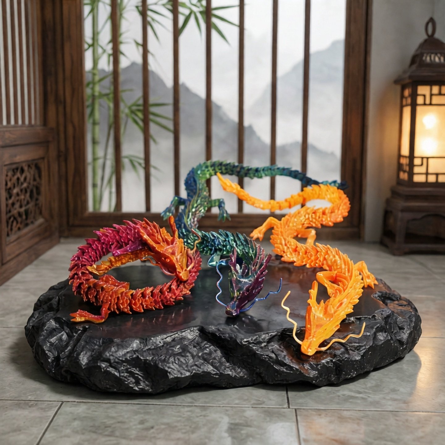 3D打印中国龙益智玩具全身可动超大摆件国潮模型礼物手办视觉错觉,家居饰品,3D模型摆件,淘宝优惠券,粉丝福利购,淘宝优惠卷