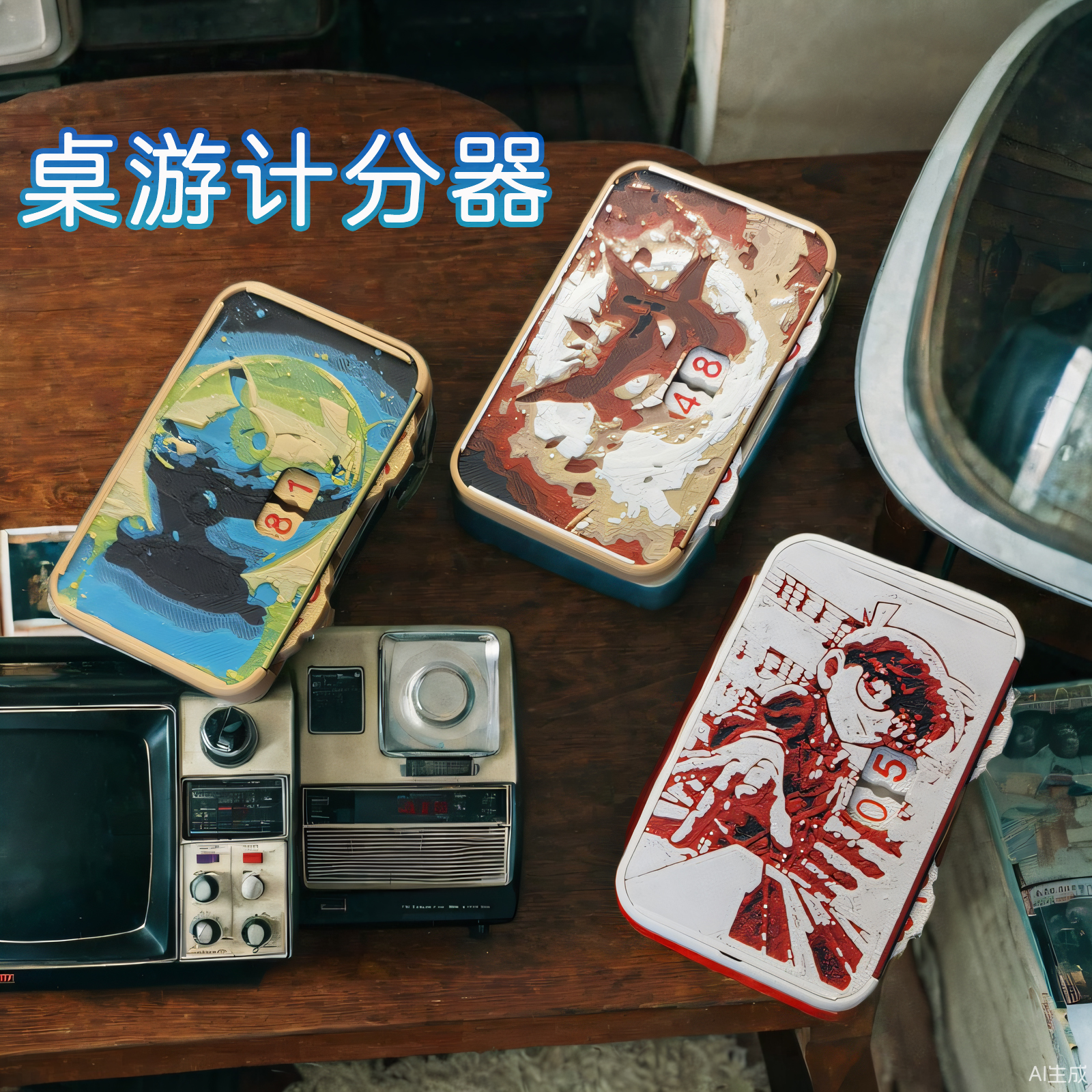 桌游计分数器桌上游戏娱乐交友手动便携多人休闲聚会血量血条计数