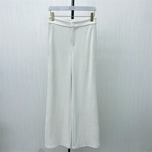 女宽松显瘦休闲通勤直筒加厚长裤 良月 阔腿裤 新 8166 2025冬季