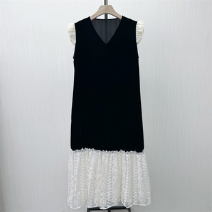 背心裙女法式 香 丝绒无袖 新品 气质通勤a字连衣裙0421 2026春季
