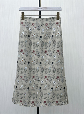 fei●2025秋季新品 碎花半身裙女高腰显瘦气质通勤百搭长裙7254