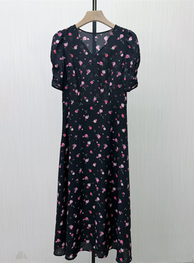 图●2026夏季新品 法式碎花连衣裙女气质显瘦小清新茶歇裙4286
