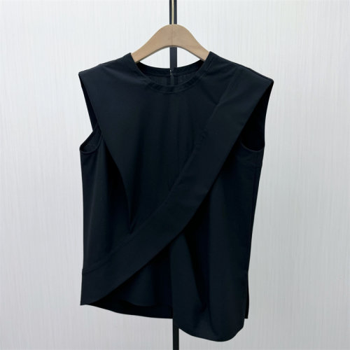 恩●2026夏季新品 无袖轻薄衬衫女气质简约百搭显瘦背心上衣907