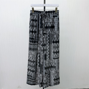 女松紧腰直筒显瘦垂感拖地休闲长裤 图 阔腿裤 新品 5061 2026夏季