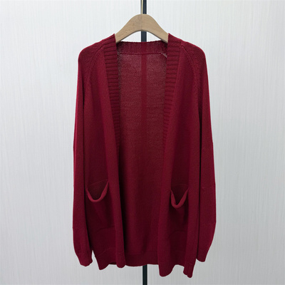香●2026春季新品 针织开衫女慵懒风休闲宽松百搭毛衣外套1771