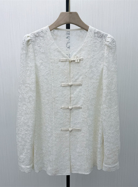 C●2026春季新品 新中式盘扣衬衫女气质国风别致宽松长袖上衣1230