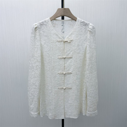 C●2026春季新品 新中式盘扣衬衫女气质国风别致宽松长袖上衣1230