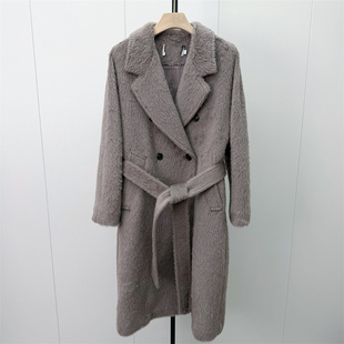 S●2026冬季新品 羊驼毛呢大衣女气质通勤长款西装呢子外套950