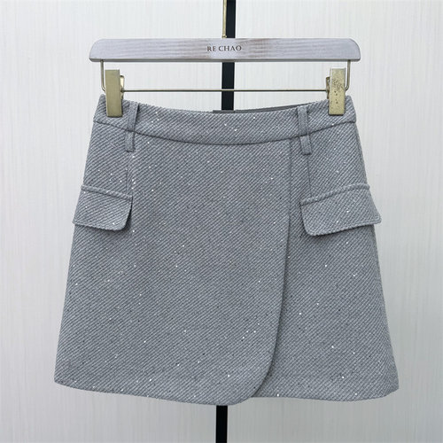 S●2026春季新品 西装半身裙女高腰显瘦气质百搭小个子a字短裙671