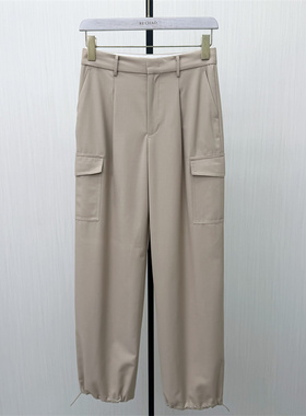 良月●2026春季新品 工装裤女高腰显瘦宽松休闲百搭直筒长裤8387