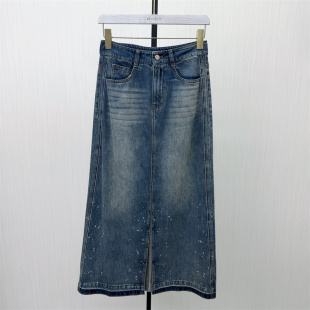 牛仔半身裙女高腰显瘦休闲通勤直筒百搭长裙756 新品 2026夏季