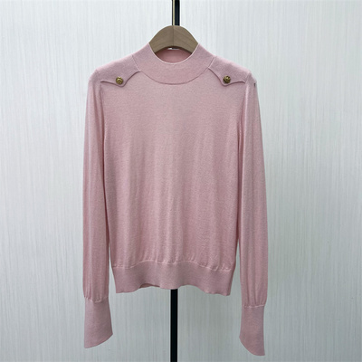 恩●2025冬季新品 绵羊毛针织衫女宽松短款显瘦毛衫打底上衣596