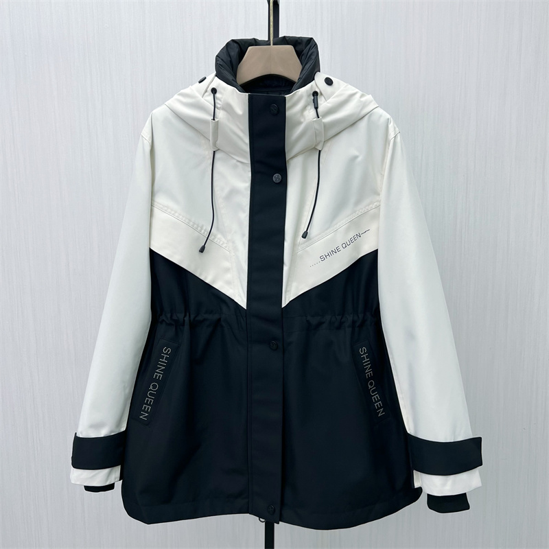 KA●2025冬季新品 派克服女宽松休闲中长款工装防风鹅绒服8192