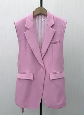 真情●2026春季新 西装马甲女时尚外穿通勤百搭休闲坎肩外套2792