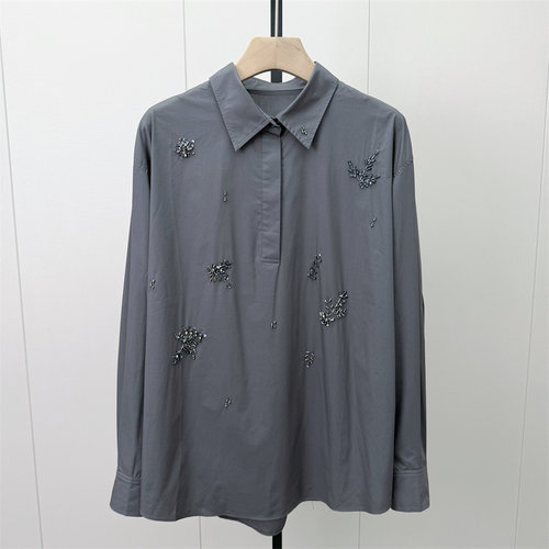 S●2026秋季新品 慵懒风长袖衬衫女休闲宽松百搭中长款上衣179